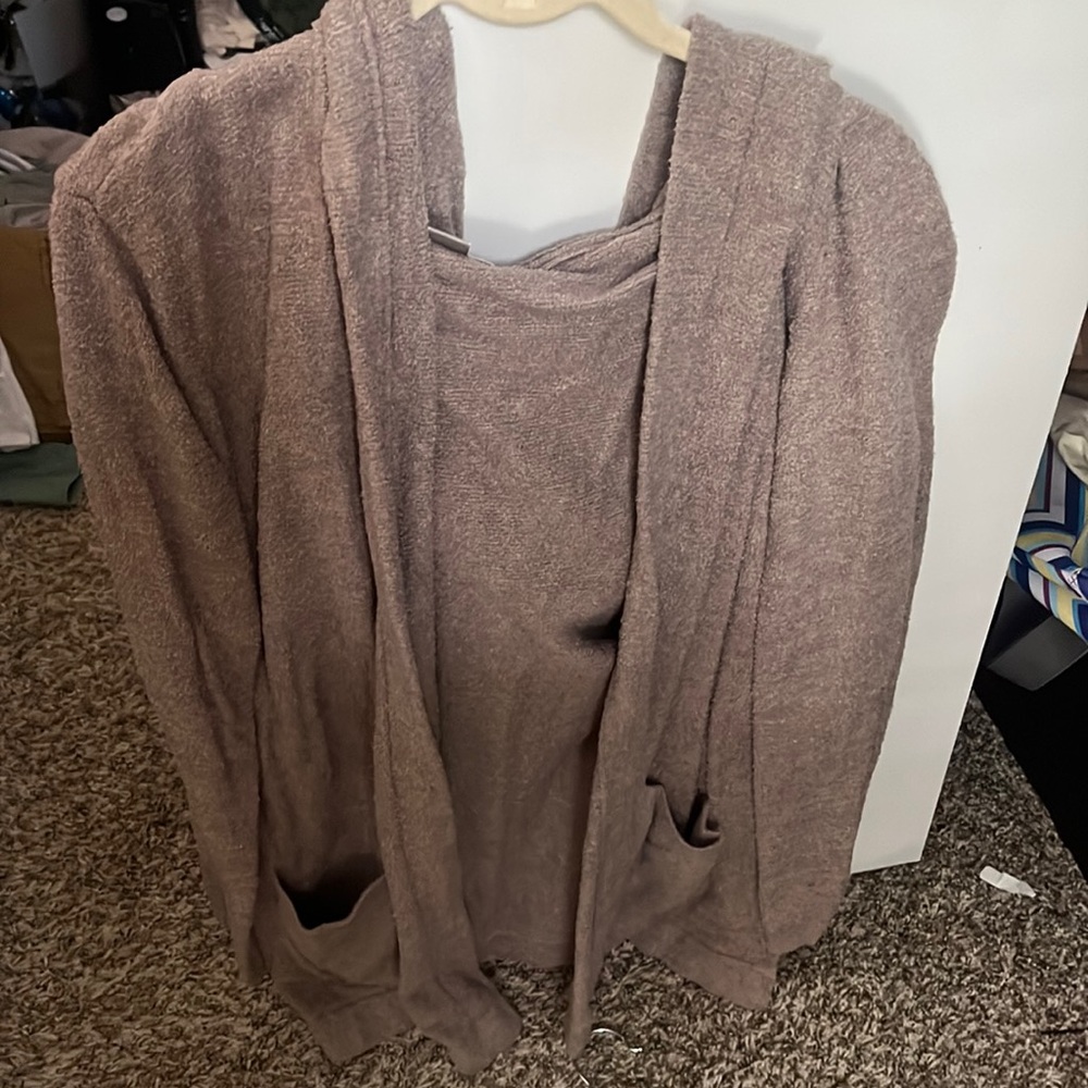 Cozy BArefoot dreams sweater with hood